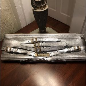 Burberry Prorsum metallic clutch